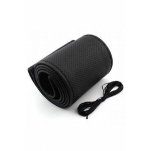 Volvo V90 Dikmeli Direksiyon Kılıfı Noktalı Siyah ( Ultra Lüx )